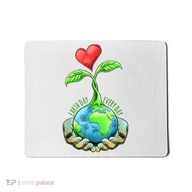 Earth Day Everyday Nature Heart Mousepad