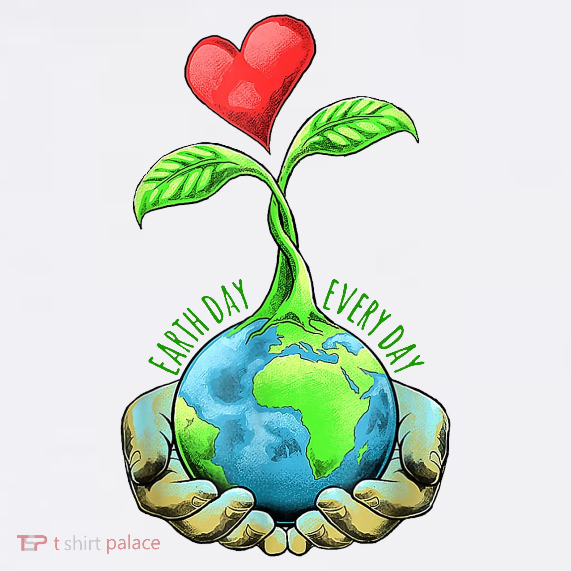 Earth Day Everyday Nature Heart Mousepad