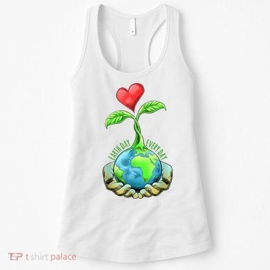 Earth Day Everyday Nature Heart Women's Tank Top