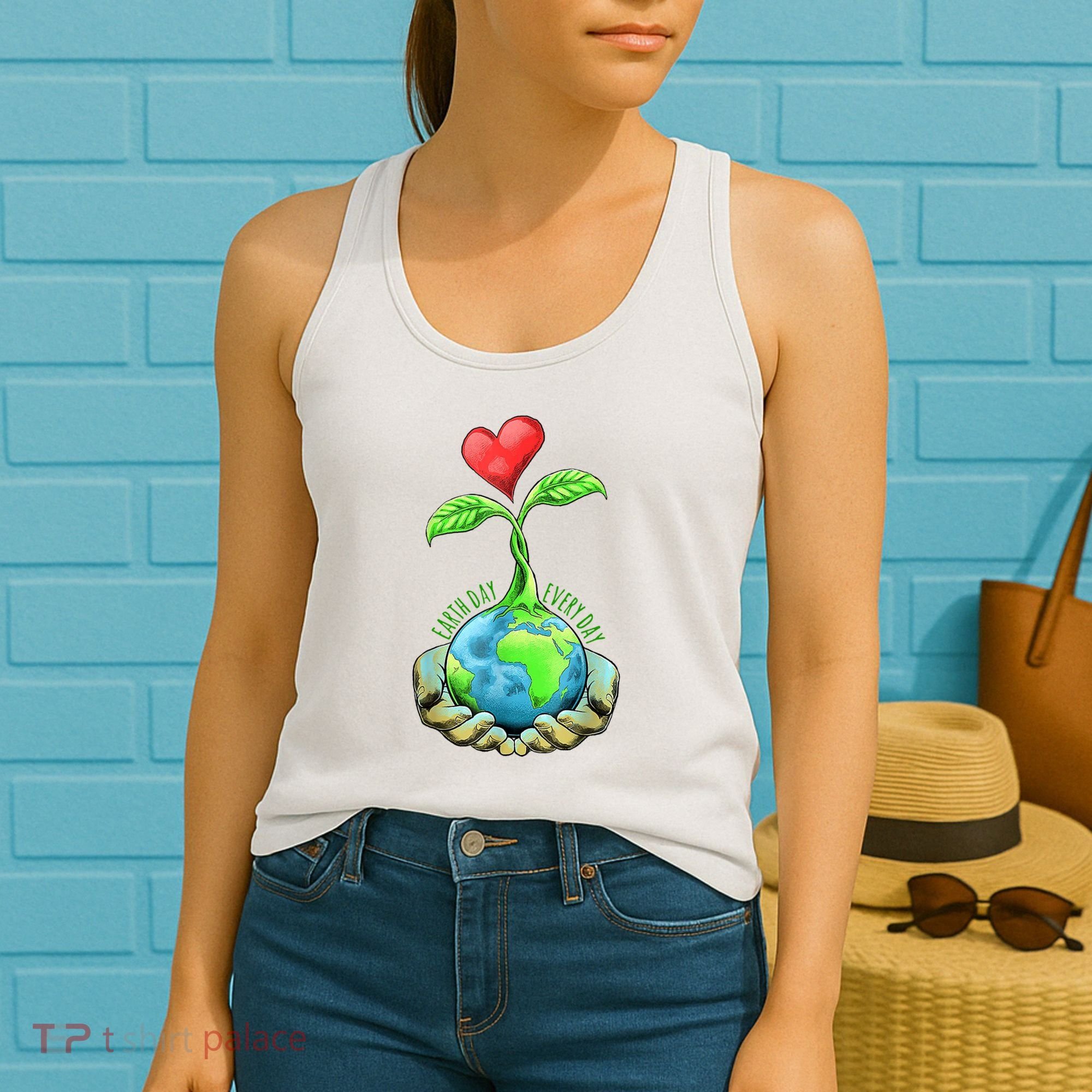 Earth Day Everyday Nature Heart Women's Tank Top