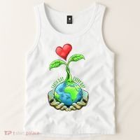Earth Day Everyday Nature Heart Tank Top thumb 2