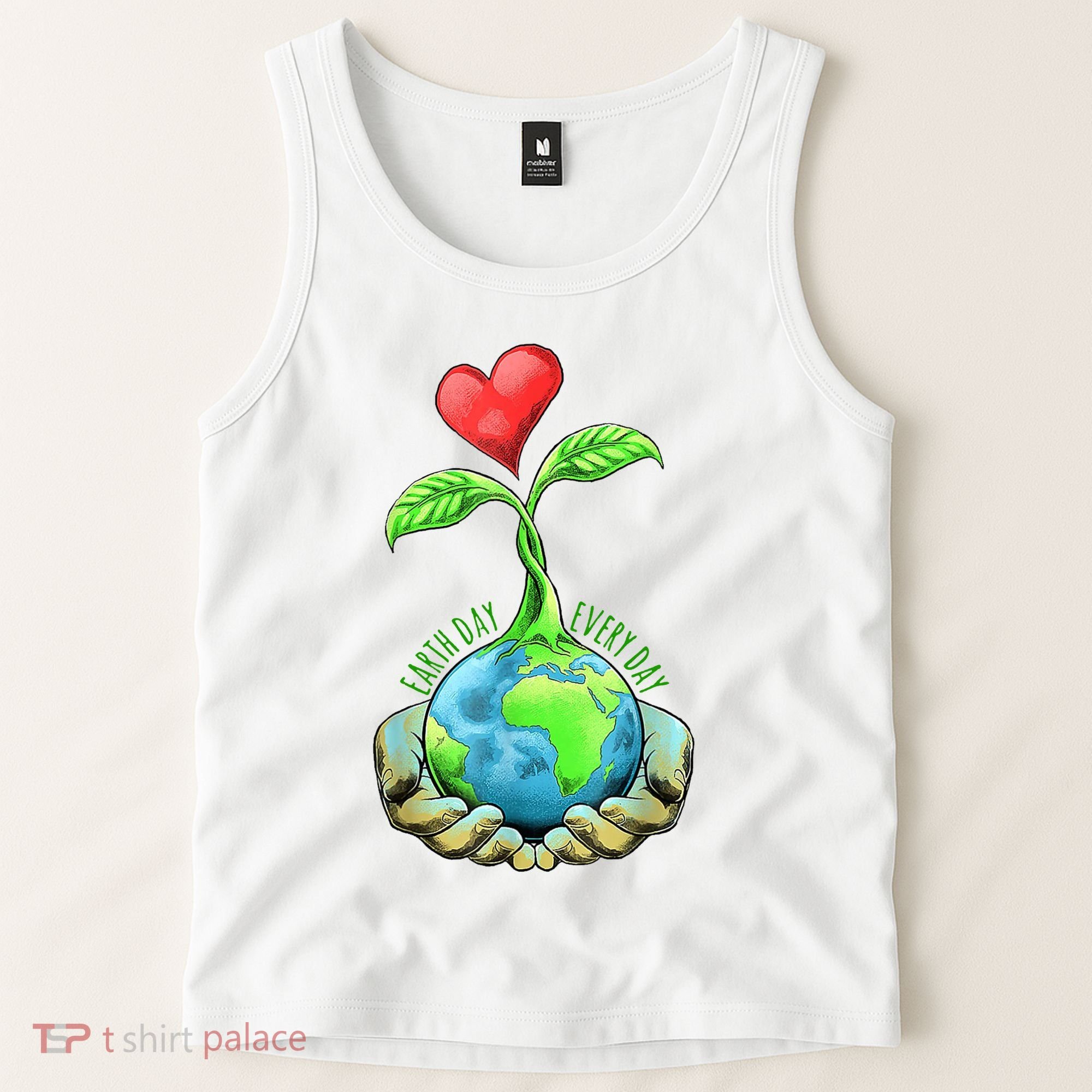 Earth Day Everyday Nature Heart Tank Top