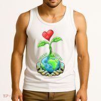 Earth Day Everyday Nature Heart Tank Top thumb 3