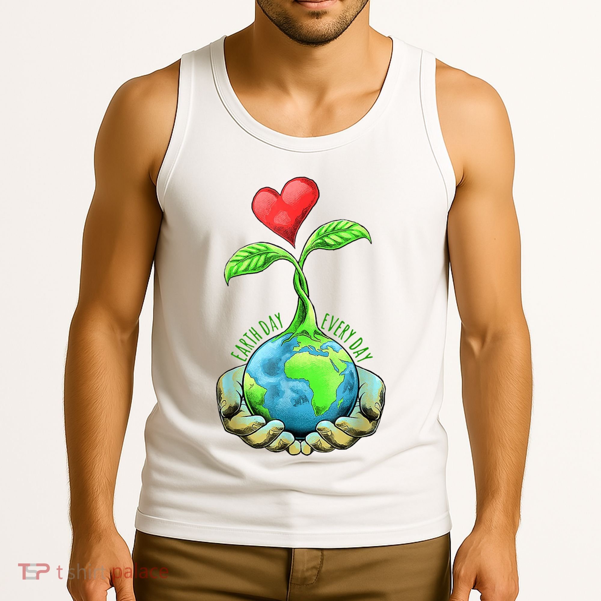 Earth Day Everyday Nature Heart Tank Top