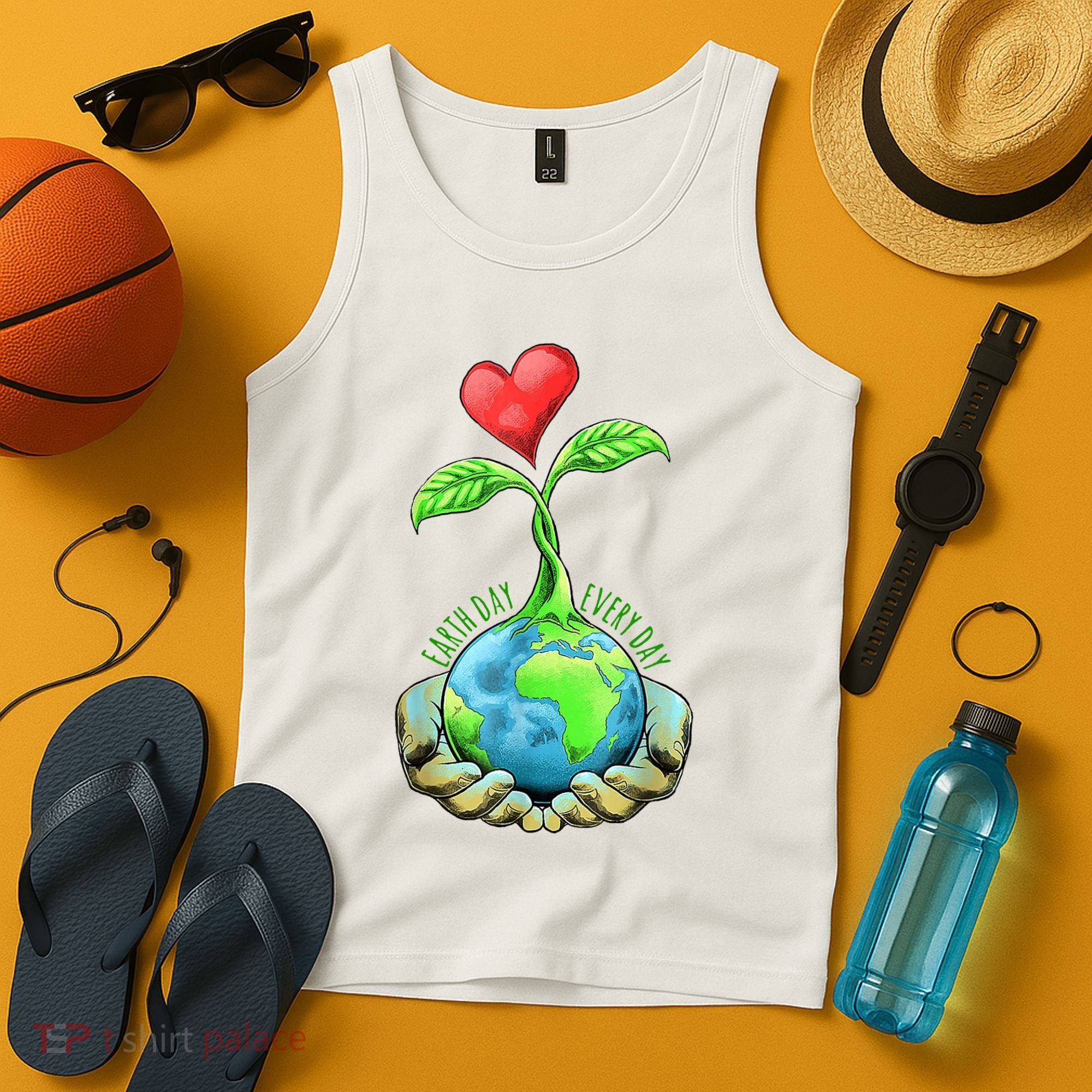 Earth Day Everyday Nature Heart Tank Top