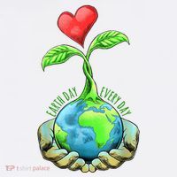 Earth Day Everyday Nature Heart Visor thumb 3