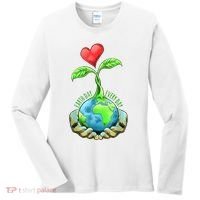 Earth Day Everyday Nature Heart Women's Long Sleeve Shirt thumb 0