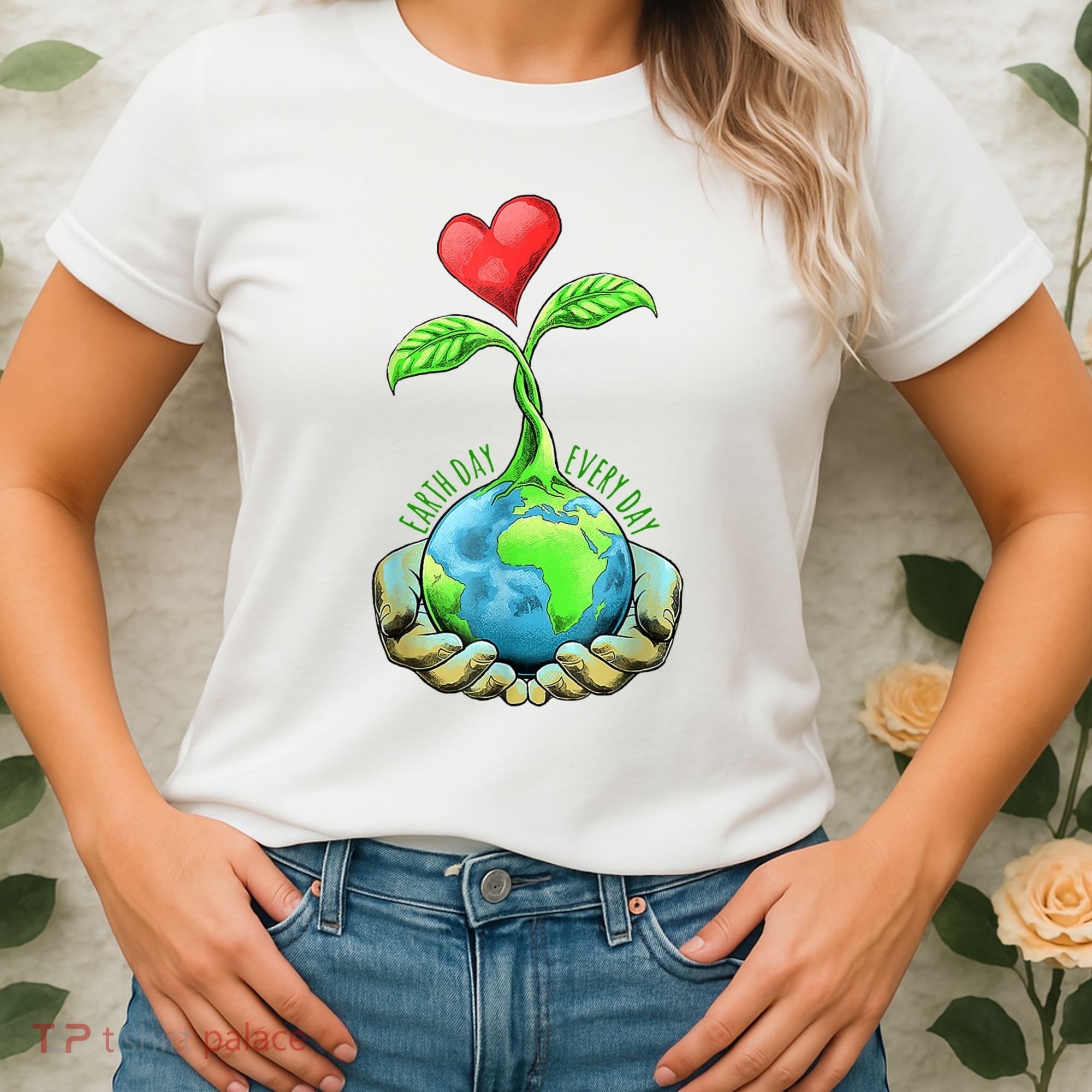 Earth Day Everyday Nature Heart Women's T-Shirt