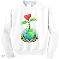 Earth Day Everyday Nature Heart Kids Sweatshirt thumb 0