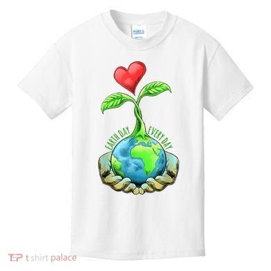 Earth Day Everyday Nature Heart Kids T-Shirt