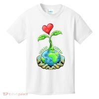 Earth Day Everyday Nature Heart Kids T-Shirt thumb 0