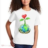 Earth Day Everyday Nature Heart Kids T-Shirt thumb 2