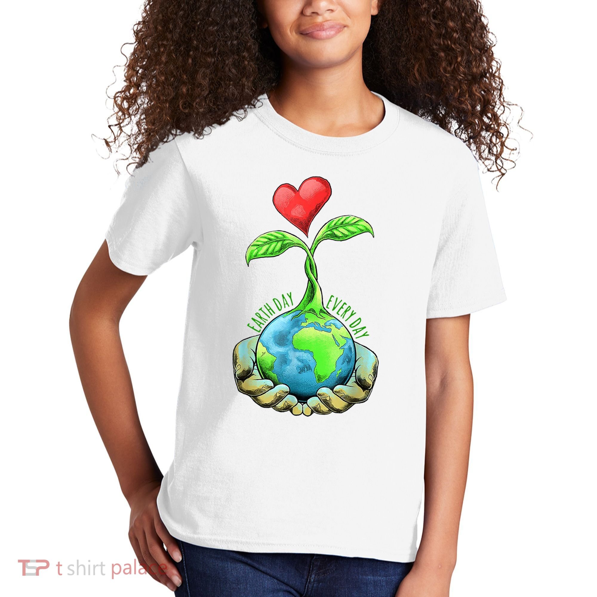 Earth Day Everyday Nature Heart Kids T-Shirt
