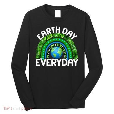 Earth Day Everyday Nature Rainbow Long Sleeve Shirt