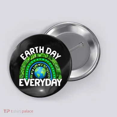 Earth Day Everyday Nature Rainbow Button