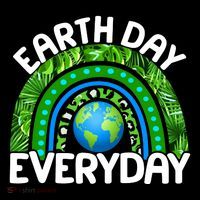 Earth Day Everyday Nature Rainbow Button thumb 1