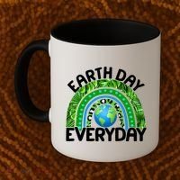 Earth Day Everyday Nature Rainbow Coffee Mug thumb 2