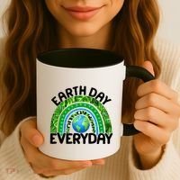 Earth Day Everyday Nature Rainbow Coffee Mug thumb 3