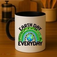 Earth Day Everyday Nature Rainbow Coffee Mug thumb 4