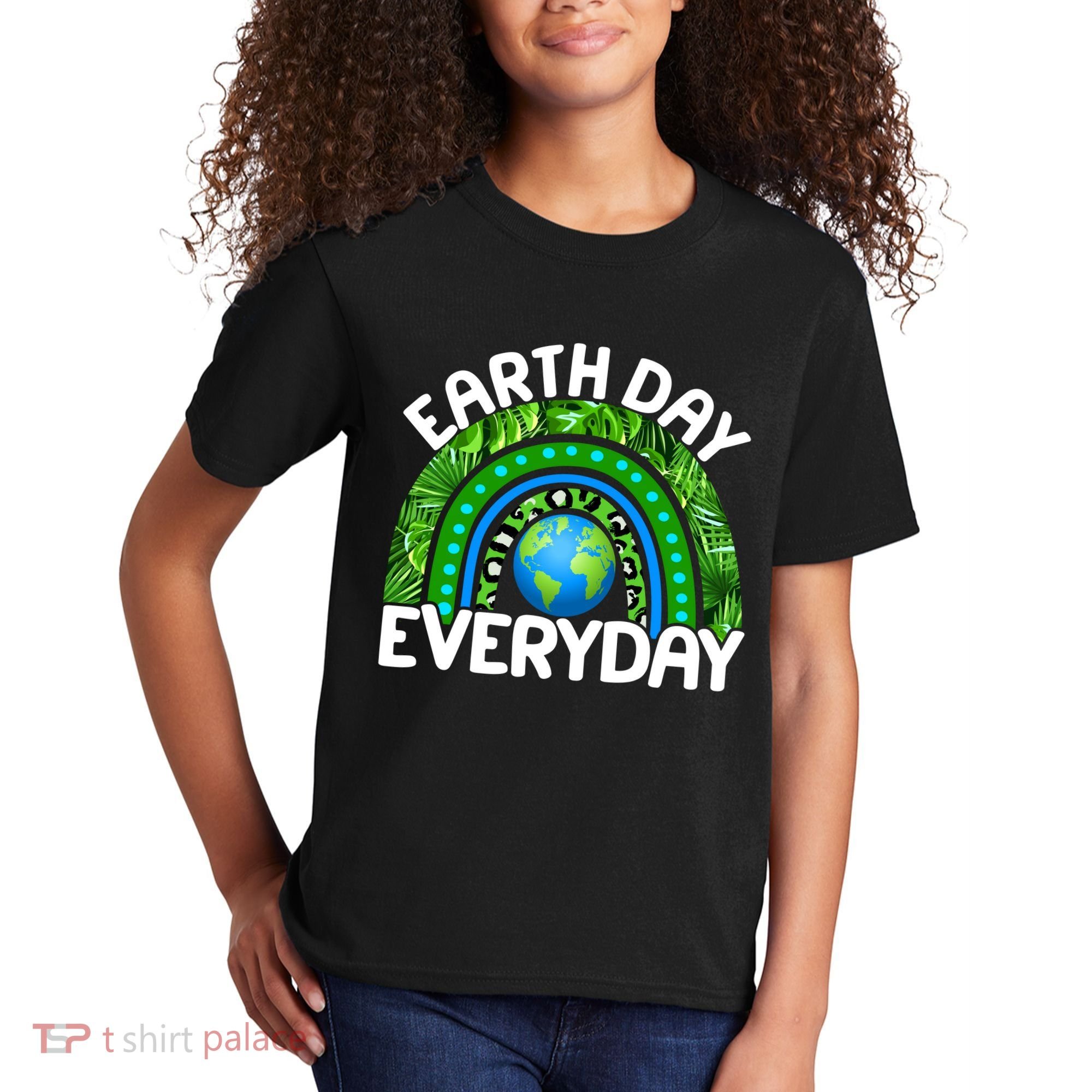 Earth Day Everyday Nature Rainbow Kids T-Shirt