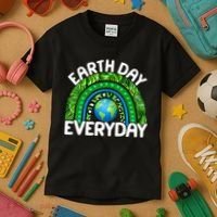 Earth Day Everyday Nature Rainbow Kids T-Shirt thumb 3
