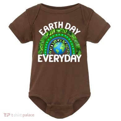 Earth Day Everyday Nature Rainbow Baby Bodysuit