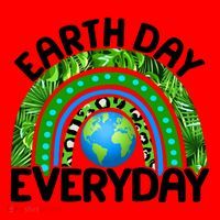 Earth Day Everyday Nature Rainbow Santa Hat thumb 1
