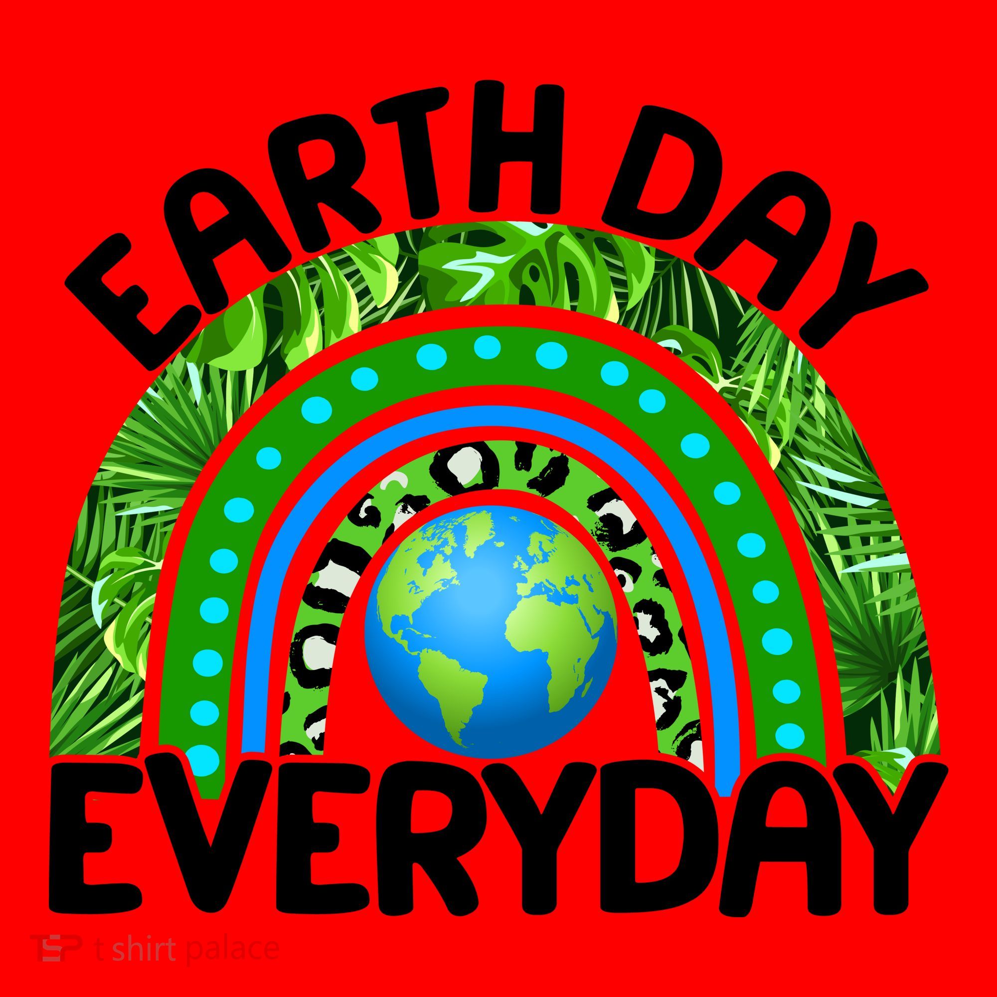 Earth Day Everyday Nature Rainbow Santa Hat