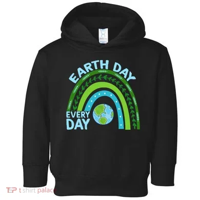 Earth Day Everyday Rainbow Toddler Hoodie