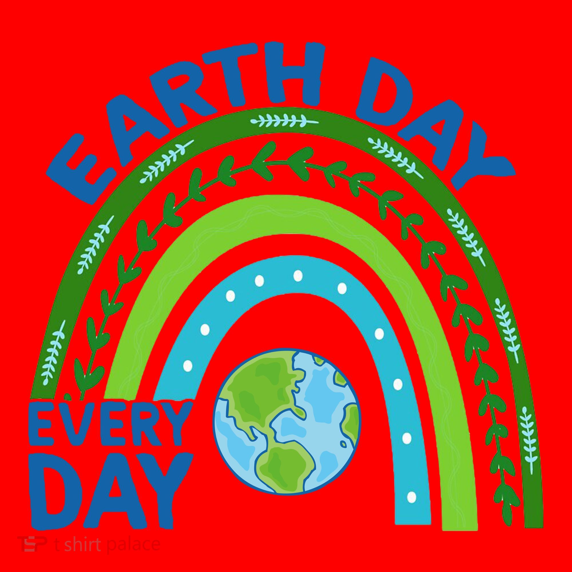 Earth Day Everyday Rainbow Santa Hat