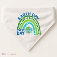 Earth Day Everyday Rainbow USA-Made Doggie Bandana thumb 0
