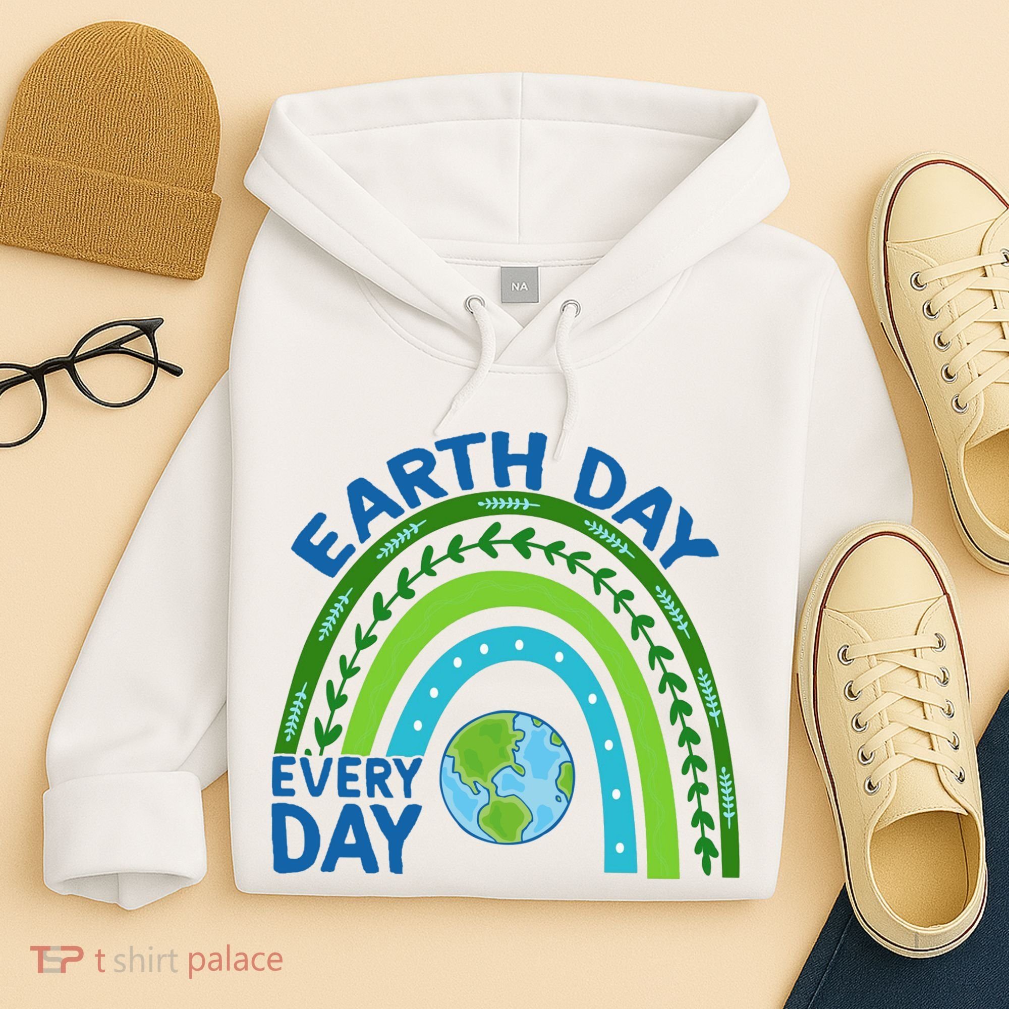 Earth Day Everyday Rainbow Hoodie