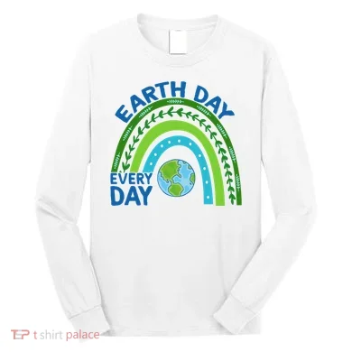 Earth Day Everyday Rainbow Long Sleeve Shirt