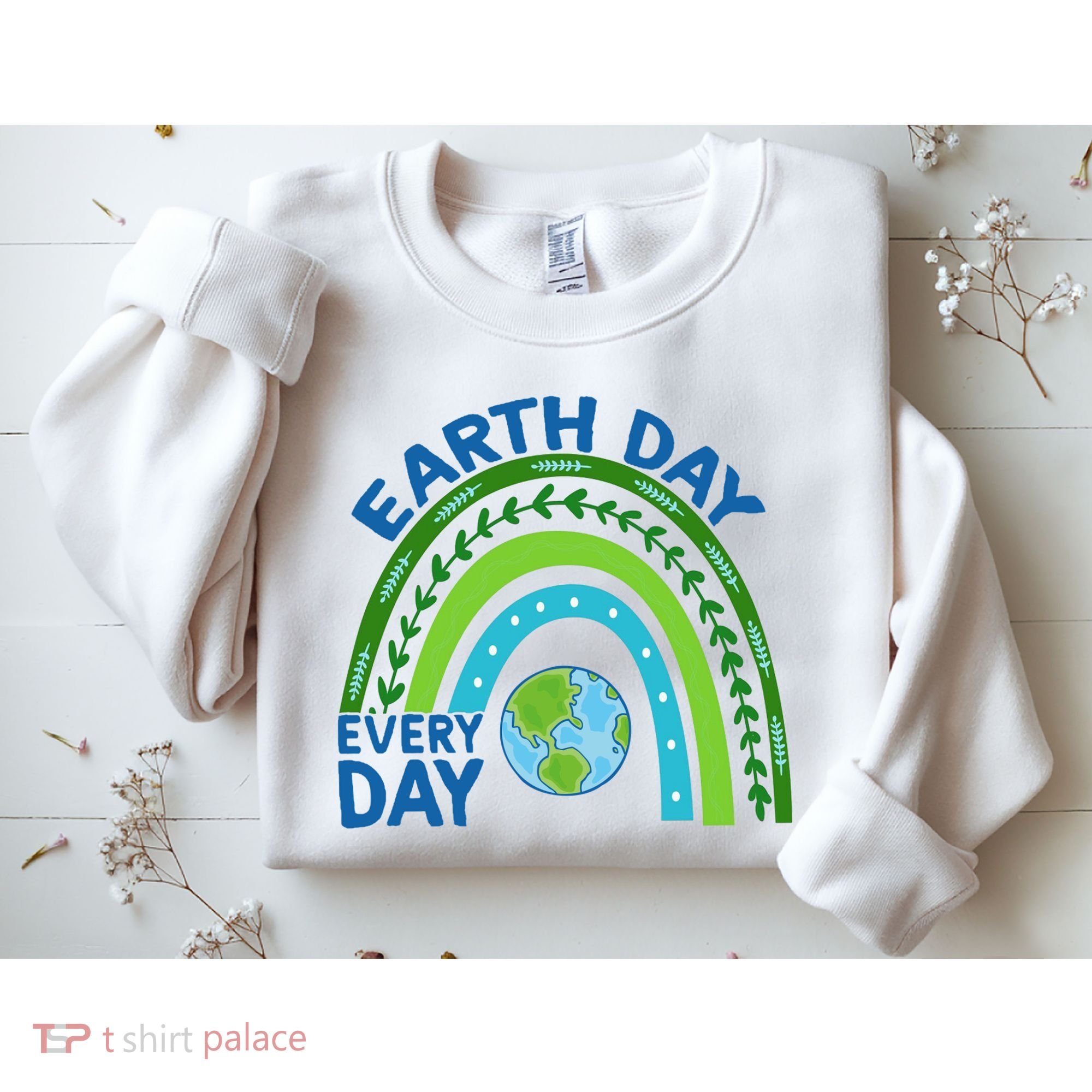 Earth Day Everyday Rainbow Sweatshirt