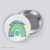 Earth Day Everyday Rainbow Button thumb 0