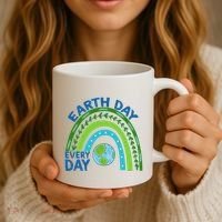 Earth Day Everyday Rainbow Coffee Mug thumb 3