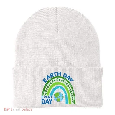 Earth Day Everyday Rainbow Beanie