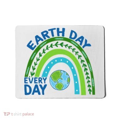 Earth Day Everyday Rainbow Mousepad