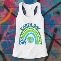 Earth Day Everyday Rainbow Women's Tank Top thumb 3