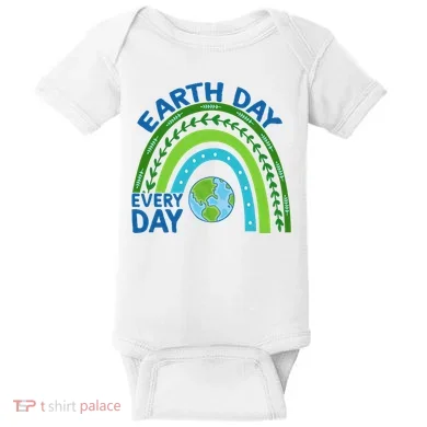 Earth Day Everyday Rainbow Baby Bodysuit