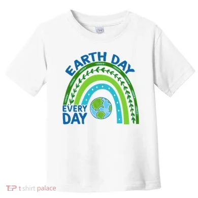 Earth Day Everyday Rainbow Toddler T-Shirt
