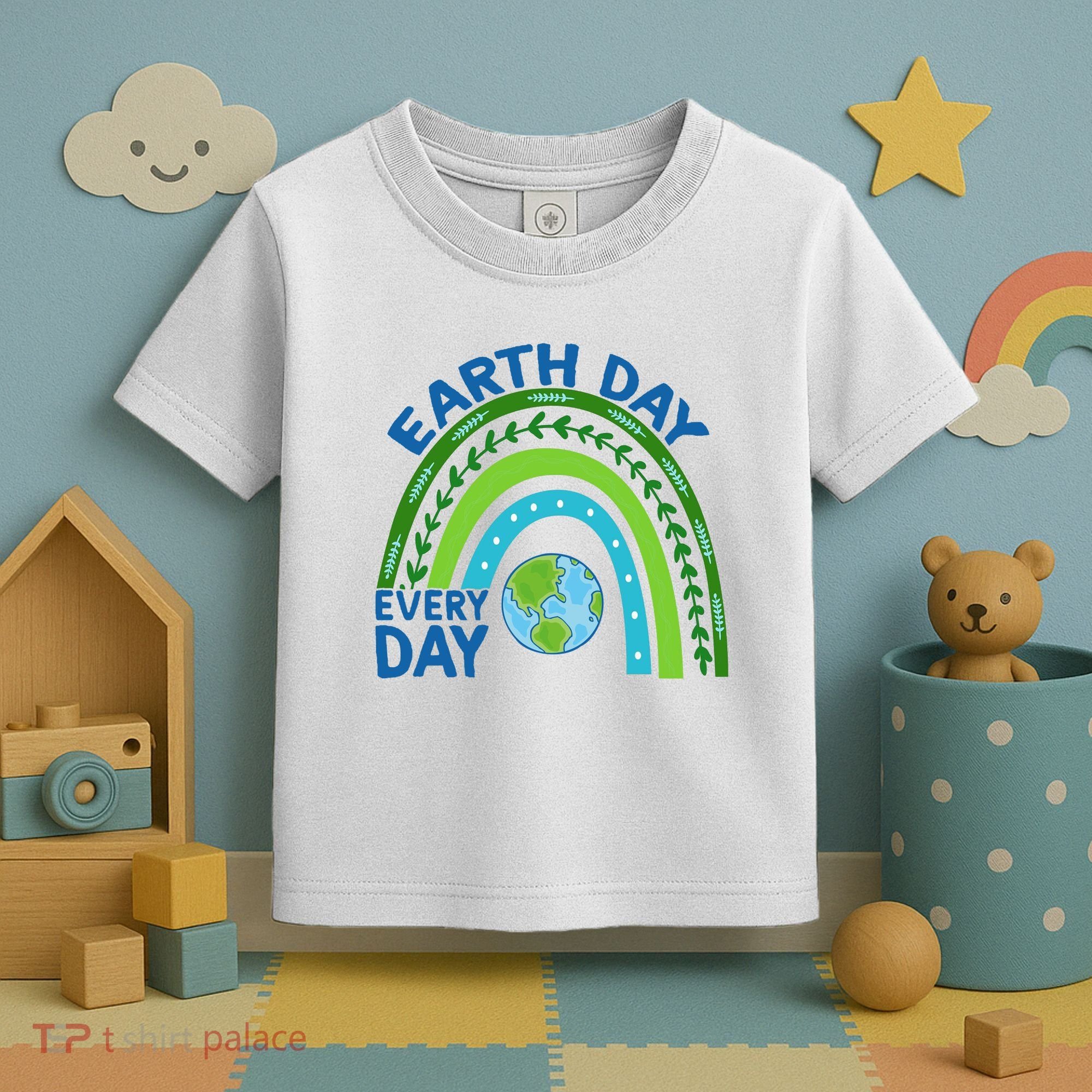 Earth Day Everyday Rainbow Toddler T-Shirt