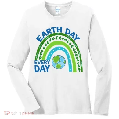 Earth Day Everyday Rainbow Women's Long Sleeve Shirt