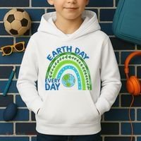 Earth Day Everyday Rainbow Kids Hoodie thumb 2