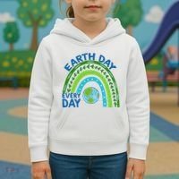 Earth Day Everyday Rainbow Kids Hoodie thumb 3