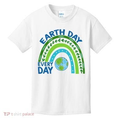 Earth Day Everyday Rainbow Kids T-Shirt