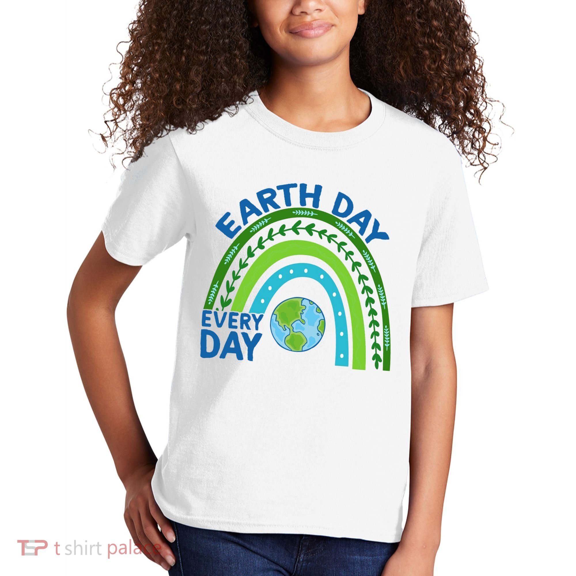 Earth Day Everyday Rainbow Kids T-Shirt