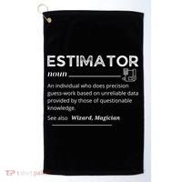 Estimator Definition, Funny Quote Job Titles Golf Towel thumb 0