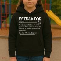 Estimator Definition, Funny Quote Job Titles Kids Hoodie thumb 3