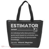 Estimator Definition, Funny Quote Job Titles Tote Bag thumb 0